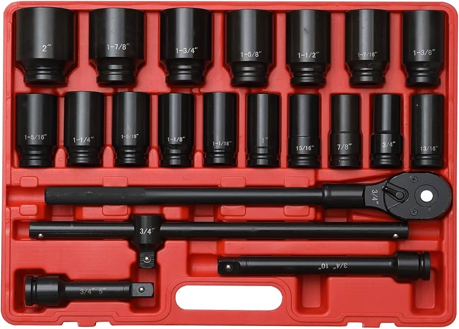 Impact Socket Set 3/4" Drive